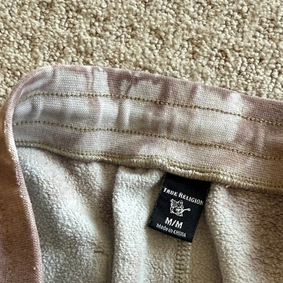 True Religion Beige and Brown Tie-Dye Joggers - Picture 3 of 6